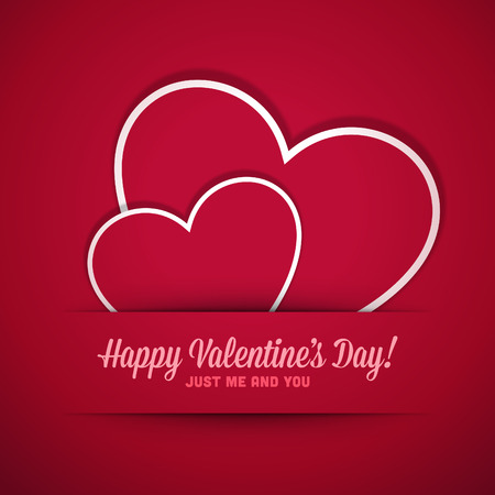 Happy Valentines day vector backgroundのイラスト素材