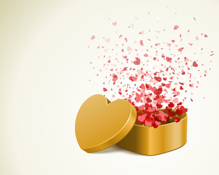 Happy Valentines day vector backgroundのイラスト素材