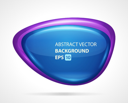 Abstract glossy speech bubble backgroundのイラスト素材