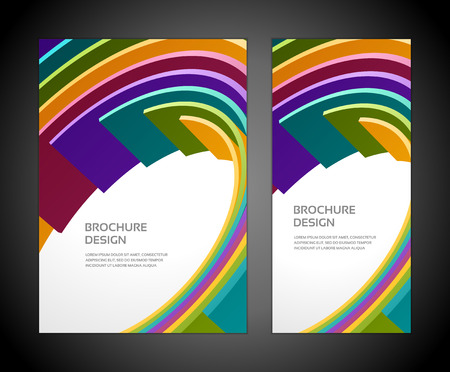 Brochure business design template or banner  Abstract vector background  のイラスト素材