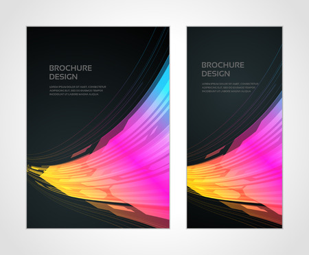 Brochure business design template or banner  Abstract vector background  のイラスト素材
