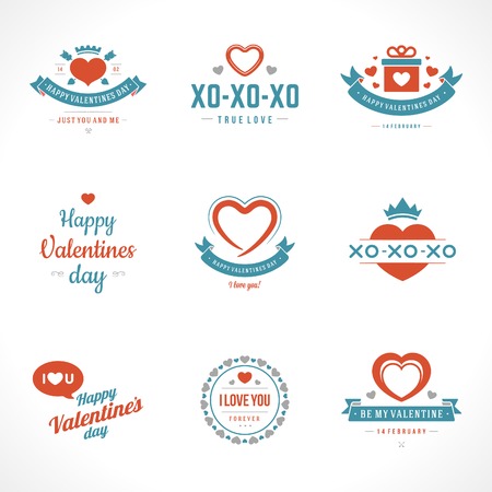 Happy Valentines Day vector backgroundのイラスト素材