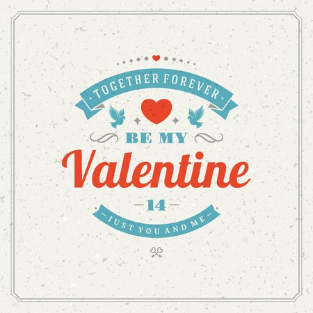 Happy Valentines day Greeting Cardのイラスト素材