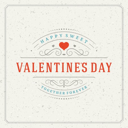 Happy Valentines day Greeting Cardのイラスト素材