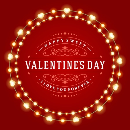Happy Valentines day Greeting Cardのイラスト素材