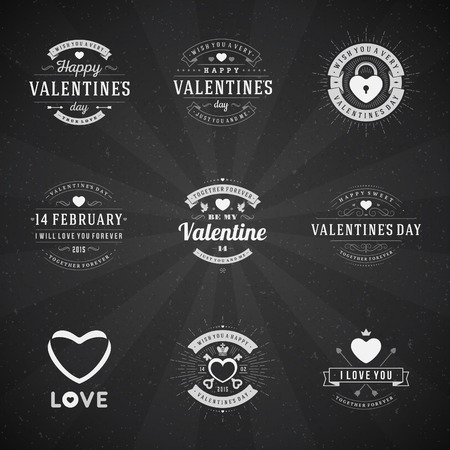 Happy Valentines day Greeting Cardのイラスト素材