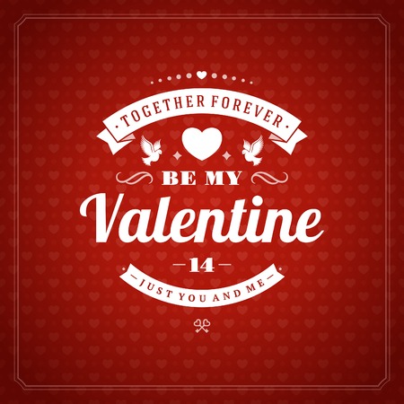 Happy Valentines day Greeting Cardのイラスト素材