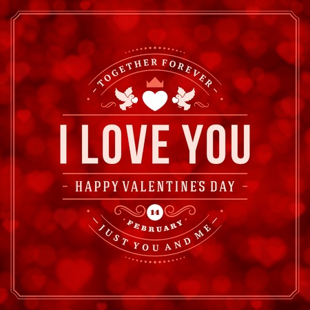 Happy Valentines day vector backgroundのイラスト素材