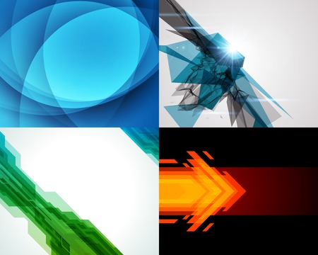 Set vector modern abstract backgrounds design can be use for Business Brochure, Flyer, Website Banners, Corporate Report, Presentation, Advertising templatesのイラスト素材