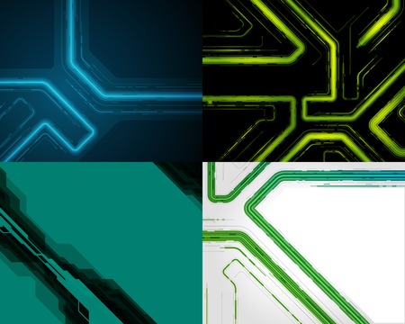 Set vector modern abstract backgrounds design can be use for Business Brochure, Flyer, Website Banners, Corporate Report, Presentation, Advertising templatesのイラスト素材