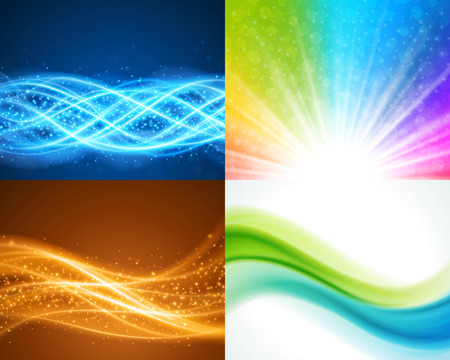 Set vector modern abstract backgrounds design can be use for Business Brochure, Flyer, Website Banners, Corporate Report, Presentation, Advertising templatesのイラスト素材