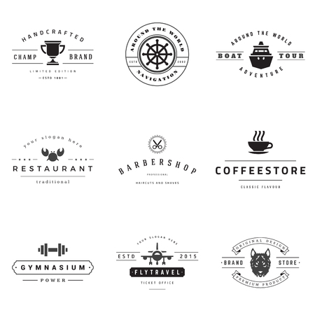 Retro  vector set. のイラスト素材