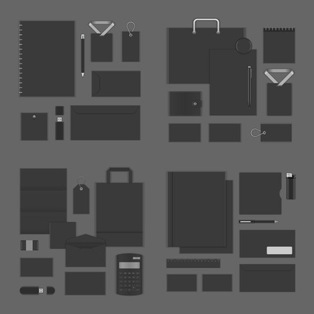 Mock up for  presentation corporate identity template design のイラスト素材