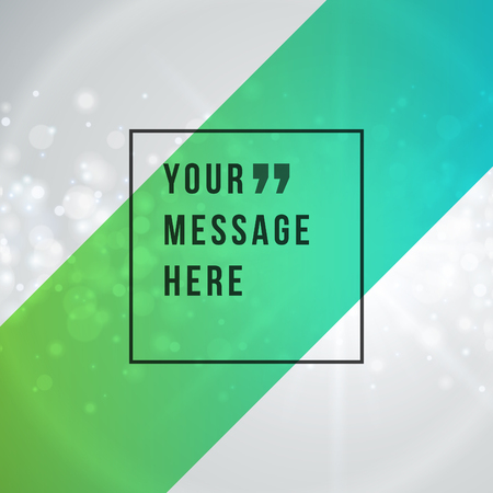 Vector abstract bokeh light background and place for Quote message sign.のイラスト素材