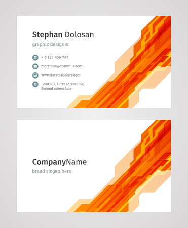 Creative Business Card Template Modern and Clean Designの写真素材