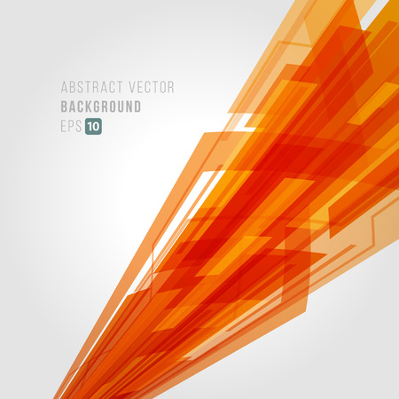 Abstract technology orange bright lines with light background.のイラスト素材