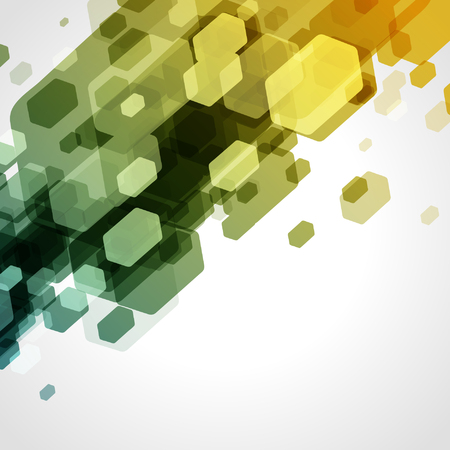 Abstract technology bright lines and shapes with light background.のイラスト素材