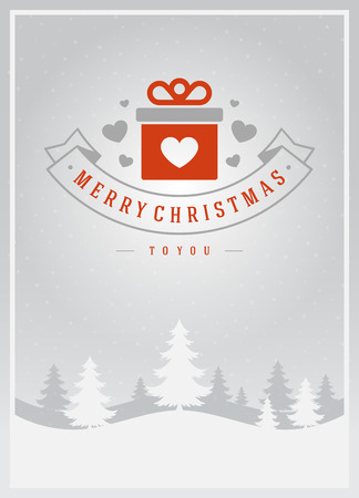 Christmas greeting card or poster design.のイラスト素材