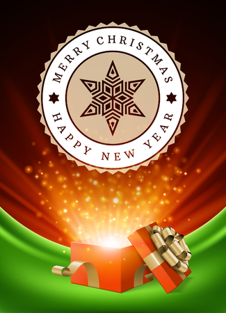 Christmas greeting card or poster design.のイラスト素材