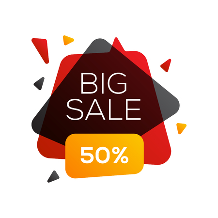 Black friday sale banner design template. End of season discounts vector illustration.のイラスト素材