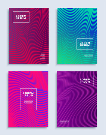 Covers modern abstract design templates set.のイラスト素材