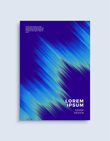 Modern abstract cover design template. Trendy fluid colorful waves composition for flyer, banner, brochure and poster. Eps10 vector illustration.のイラスト素材