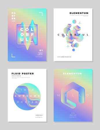 Modern abstract poster cover design template.のイラスト素材