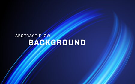 Modern colorful flow abstract background vector illustration. Digital painting liquid blue bright gradient trendy wave banner template.のイラスト素材