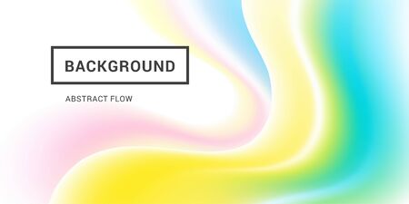 Fluid colorful shapes composition trendy mesh gradients.のイラスト素材