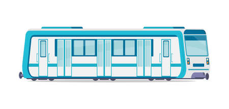Retro subway electric locomotive isometric vector illustration. Underground passenger transportation carriage for fast city intercity moving travel isolated. Old fashioned wagon classic metro railwayのイラスト素材