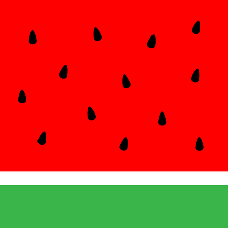 red watermelon abstract. simple watermelon vector background with black seeds.のイラスト素材