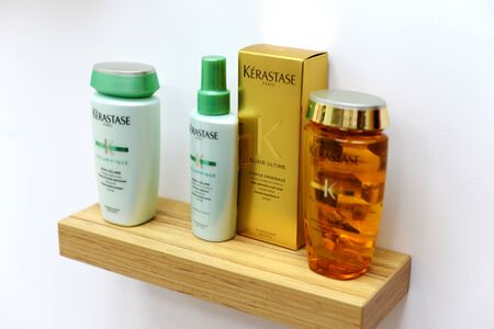 French luxury cosmetics for body, hair and face care. professional makeup loreal kerastase.のeditorial素材