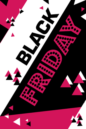 leaflet for advertising.crimson poster shopping black friday. discount day trendy modern flyer.のイラスト素材