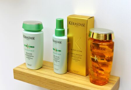 French luxury cosmetics for body, hair and face care. professional makeup loreal kerastase.のeditorial素材