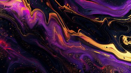 Beautiful purple swirl pattern. Background for banner, postcard, design. Luxury abstract fluid art...