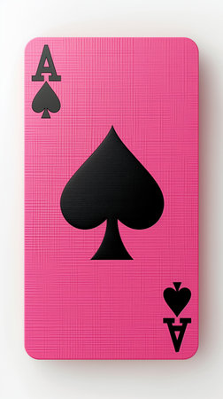 Pink and Black Playing Cards. playing cards with on top in pink. Playing cards featuring black and...
