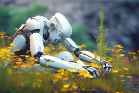 Embracing smart agriculture: the robotic gardener shaping the industry.の素材
