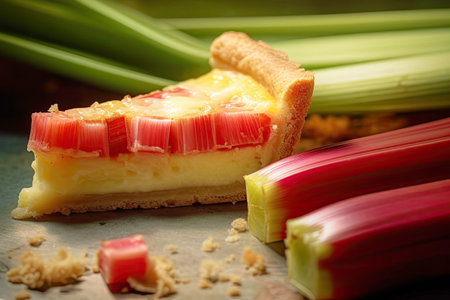 Rhubarb pie with cheddar cheese.の素材
