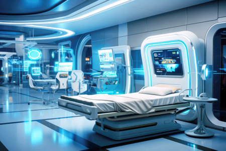 Advancements in medical care: futuristic innovations for better health.の素材