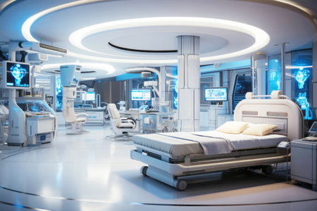 Future of medicine: transforming hospitals with technology.の素材