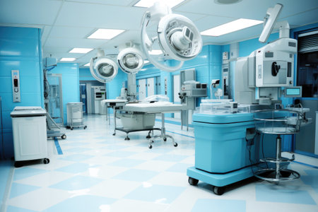 Futuristic hospital design: medical institutions of the future.の素材