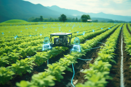 Advancing agriculture: 5G smart farming concepts.の素材