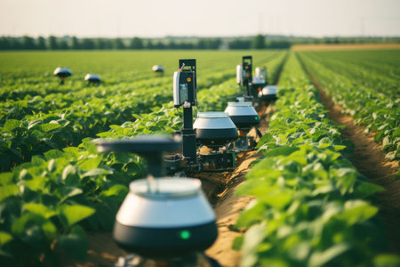 Smart farming with 5G: innovating agricultural techniques.の素材