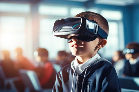 Future of education: vr glasses for personalized learning.の素材