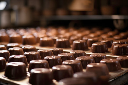 Industrial chocolate manufacturing: the art of candy.の素材