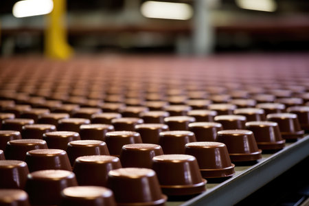 Chocolatier's workshop: crafting delicacies on the line.の素材