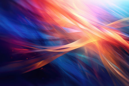Abstract background with smooth lines in blue and purple colors.の素材