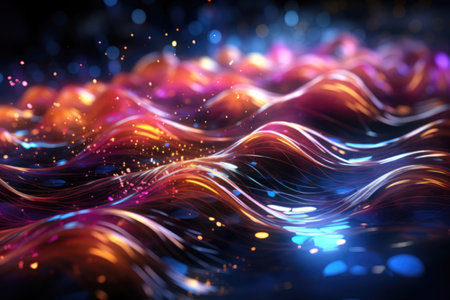 Abstract fractal for creative design looks like smoke.の素材