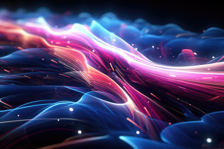 abstract fractal. Fractal art background for creative design. Decoration for wallpaper, desktop, poster, cover booklet.の素材