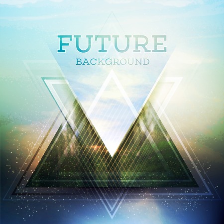 Abstract triangle future vector background  EPS 10のイラスト素材